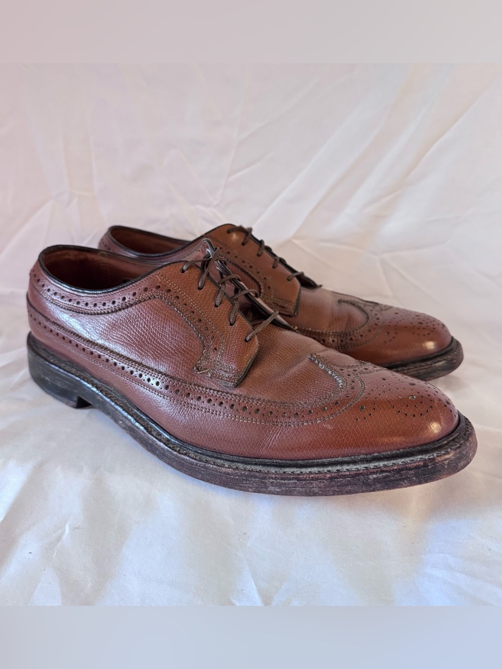 Vintage Florsheim Imperial Kenmoor 93602 Longwing Wingtip Dress Shoes Men’s 10D